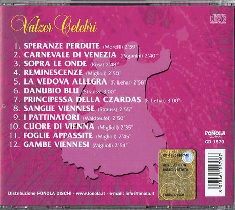Valzer celebri - CD Audio - 2