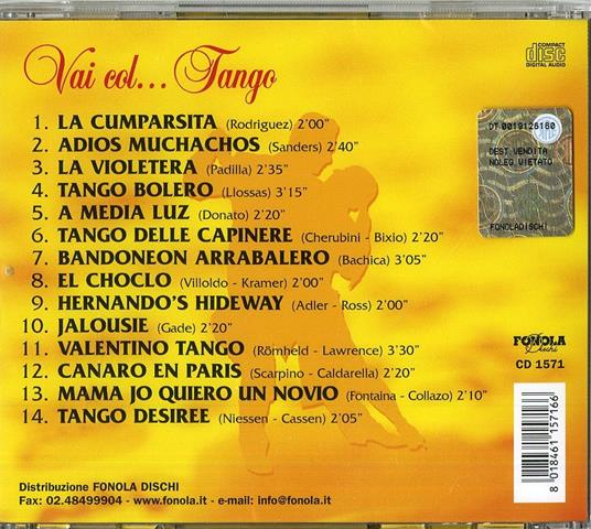 Vai col...tango - CD Audio - 2