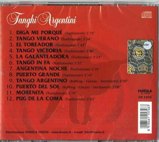 Tanghi argentini - CD Audio - 2