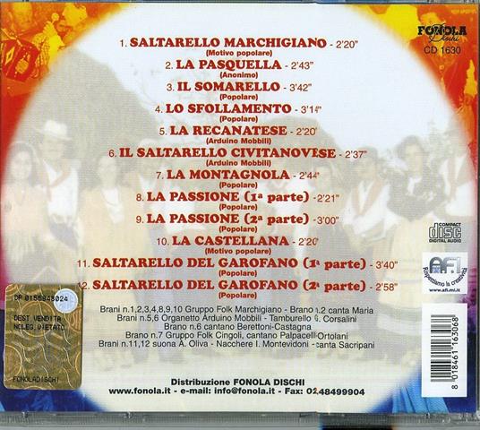 Il Vero Saltarello Marchigiano - CD Audio - 2