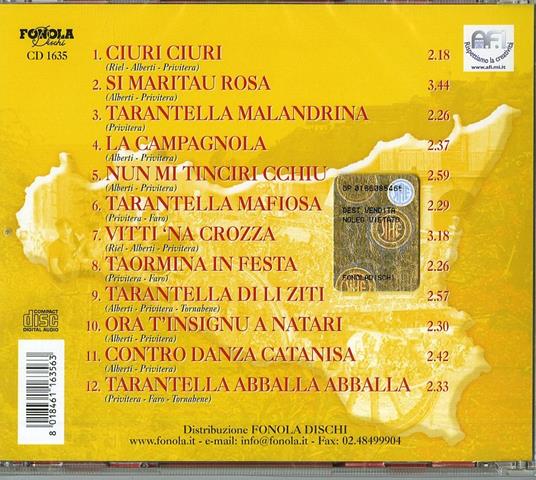 Canti e balli di Sicilia - CD Audio - 2