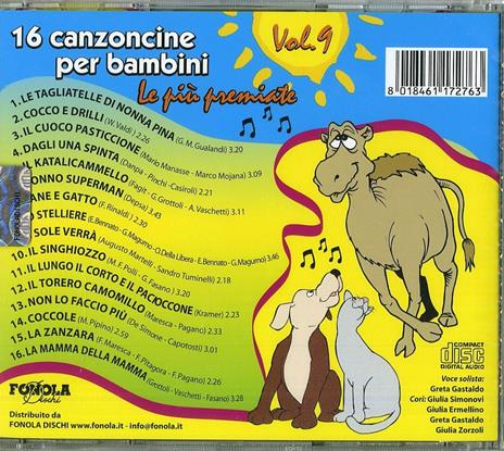 Canzoncine per bambini vol. 9 - CD Audio - 2