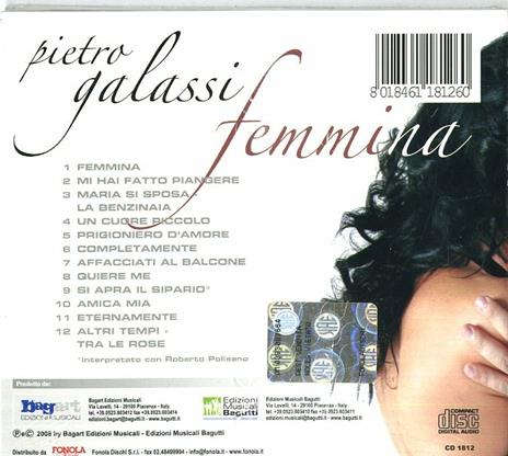 Femmina - CD Audio di Pietro Galassi - 2