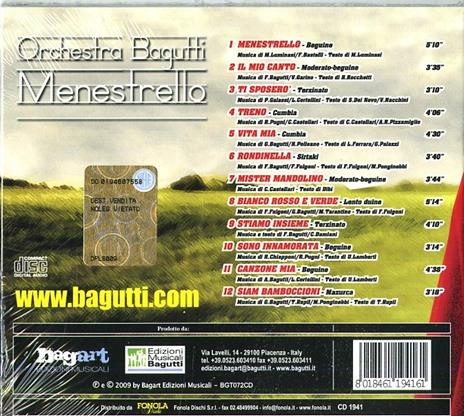 Menestrello - CD Audio di Orchestra Bagutti - 2