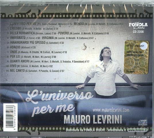 L'universo per me - CD Audio di Mauro Levrini - 2