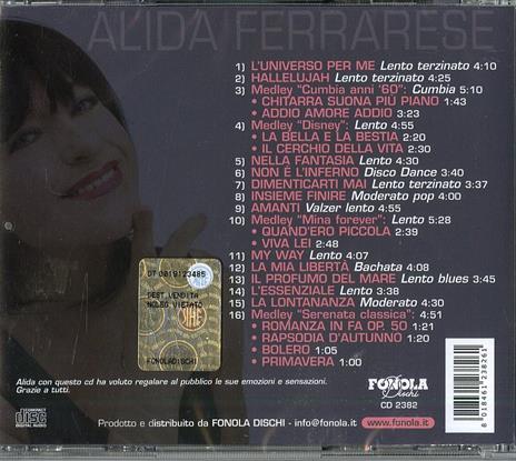 Col Cuore e con L'anima - CD Audio di Alida Ferrarese - 2