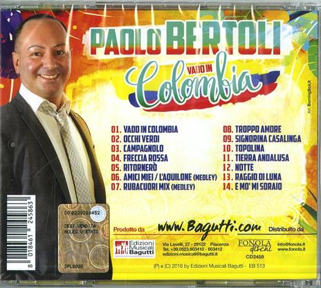 Vado In Colombia - CD Audio di Paolo Bertoli - 2