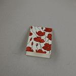 Blocco per appunti Rossi 1931, 50 fogli avorio A6, Papaveri - 10,50 x 15 cm