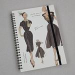 Quaderno spirale Rossi 1931, copertina soft, chiusura elastico, 64 pagine avorio a righe A5, Moda donna - 15 x 21 cm