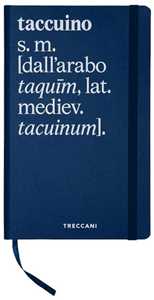 Cartoleria Taccuino Blu, Bianco a Righe Grande Treccani Definizione