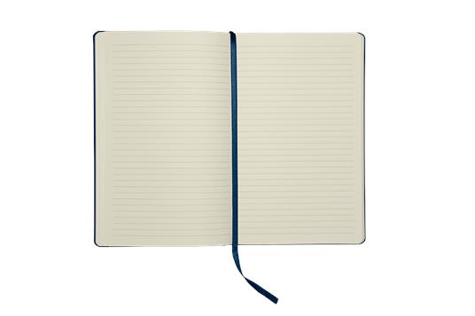 Taccuino Blu, Bianco a Righe Grande - 3