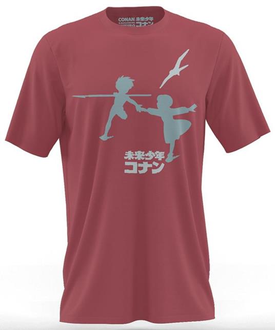 T-Shirt Unisex Tg. S. Conan, Il Ragazzo Del Futuro: Run Red