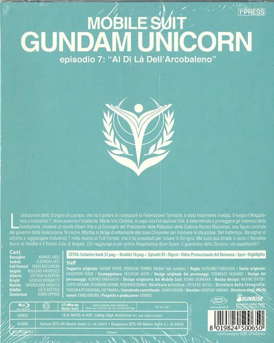 Mobile Suit Gundam Unicorn. Vol. 7. Al di là dell'arcobaleno di Kazuhiro Furuhashi - Blu-ray - 2
