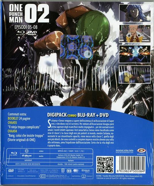 One Punch Man. Vol. 2. Limited Collector's Box (DVD + Blu-ray) di Shingo Natsume - 2