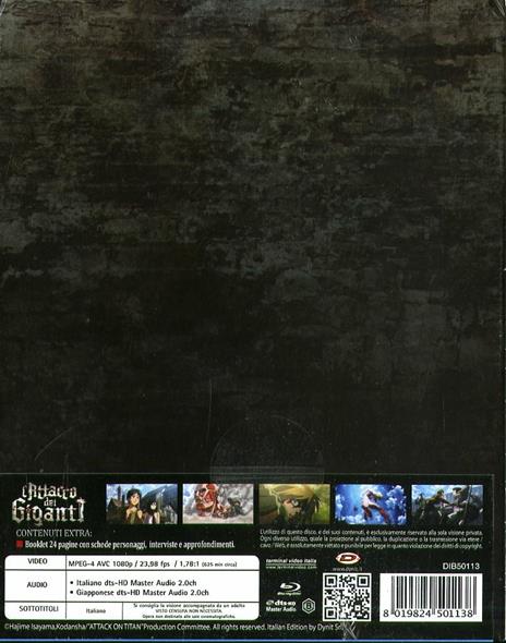 L'attacco dei giganti. Serie completa. Stagione 1 (4 Blu-ray) di Tetsuro Araki - Blu-ray - 2