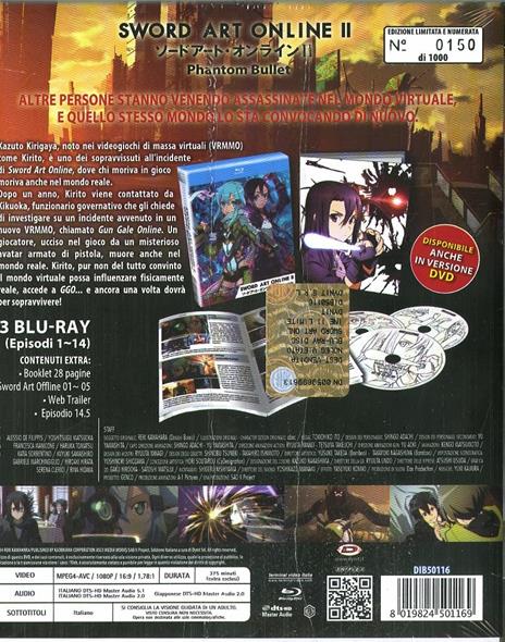 Sword Art Online II. Box 1 (3 Blu-ray)<span>.</span> Limited Edition di Tomohiko Ito - Blu-ray - 2