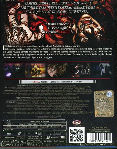 Hellsing Ultimate Vol. 4 Ova 7-8 (2 Blu-ray) di Tomokazu Tokoro - Blu-ray - 2