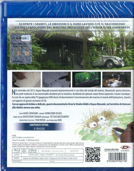 Never Ending Man. Hayao Miyazaki (Blu-ray) di Kaku Arakawa - Blu-ray - 2