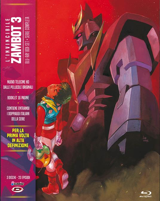 L' invincibile Zambot 3. Eps.01-23 (3 Blu-ray) di Yoshiyuki Tomino,Yoshikazu Yasuhiko - Blu-ray