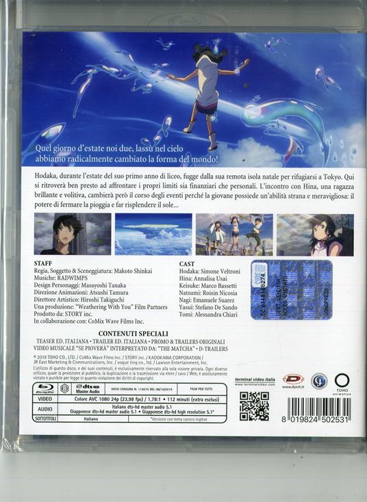 Weathering with You (Blu-ray) di Makoto Shinkai - Blu-ray - 2