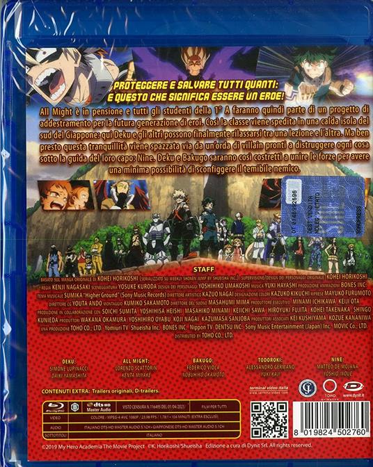 My Hero Academia: The Movie - Heroes: Rising (Blu-ray) di Kenji Nagasaki - Blu-ray - 2