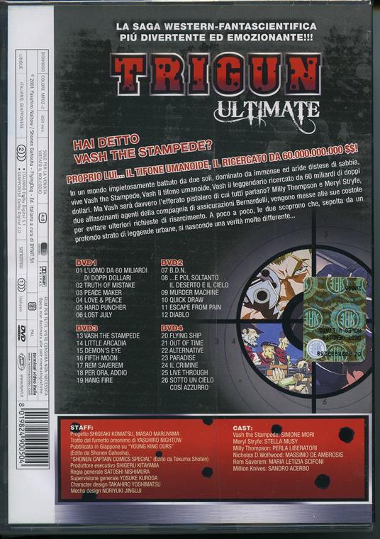 Trigun Ultimate Edition Box. Eps 01-26 (4 DVD) di Satoshi Nishimura - DVD - 2