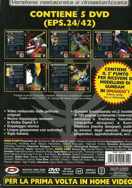 Mobile Suit Gundam. Box 2 (5 DVD)<span>.</span> Limited Edition di Yoshiyuki Tomino - DVD - 2