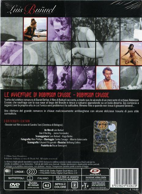 Le avventure di Robinson Crusoe di Luis Buñuel - DVD - 2