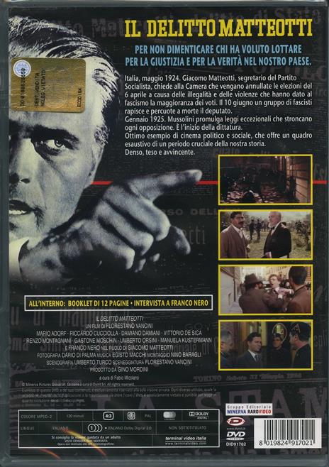 Il delitto Matteotti di Florestano Vancini - DVD - 2