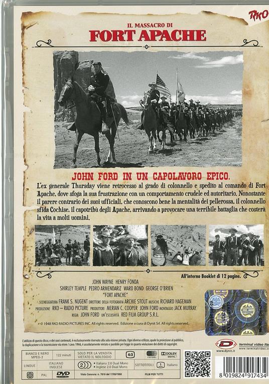 Il massacro di Fort Apache di John Ford - DVD - 2