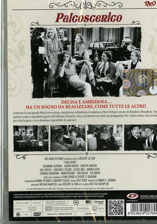 Palcoscenico di Gregory La Cava - DVD - 2