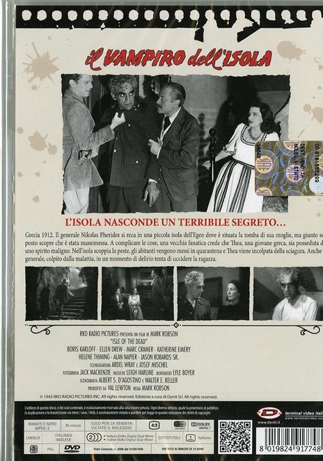 Il vampiro dell'isola di Mark Robson - DVD - 2