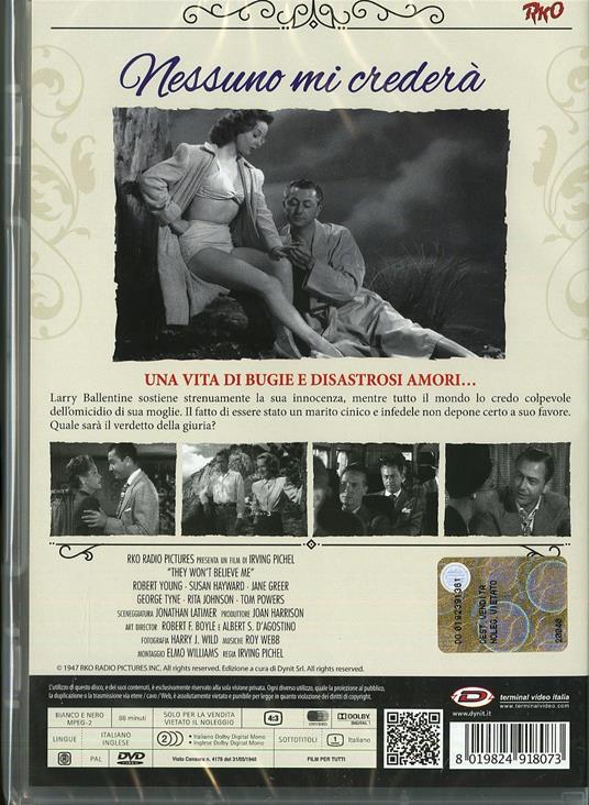 Nessuno mi crederà di Irving Pichel - DVD - 2