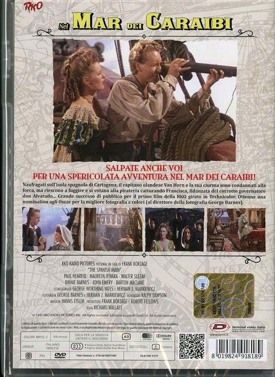 Nel Mare dei Caraibi di Frank Borzage - DVD - 2