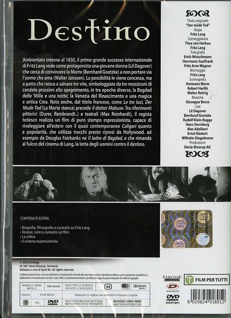 Destino di Fritz Lang - DVD - 2