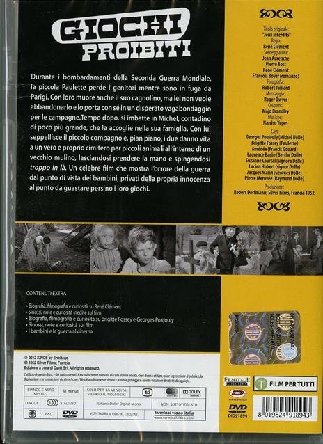 Giochi proibiti di René Clément - DVD - 2