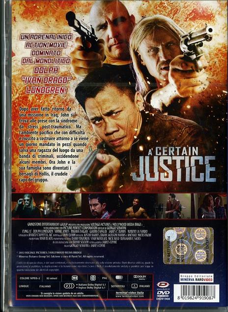 A Certain Justice di Giorgio Serafini,James Coyne - DVD - 2