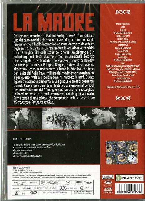 La madre di Vsevolod I. Pudovkin - DVD - 2