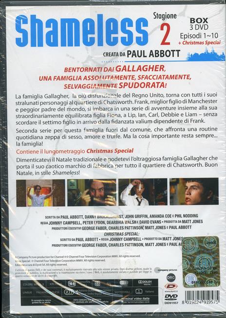 Shameless. Stagione 2 (3 DVD) di Paul Walker,David Threlfall,Lawrence Till - DVD - 2