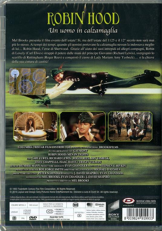 Robin Hood: un uomo in calzamaglia di Mel Brooks - DVD - 2
