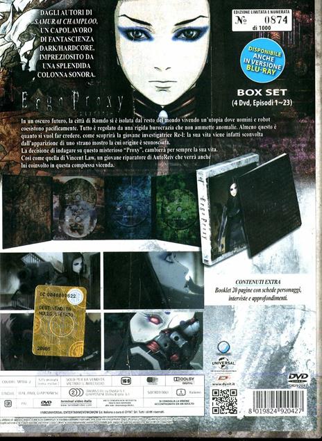Ergo Proxy. Box set (4 DVD)<span>.</span> Limited Edition di Shuko Murase - DVD - 2