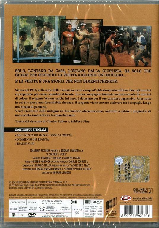 Storia di un soldato di Norman Jewison - DVD - 2