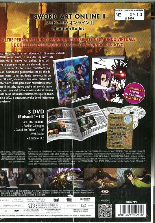 Sword Art Online II. Box 1 (3 DVD)<span>.</span> Limited Edition di Tomohiko Ito - DVD - 2