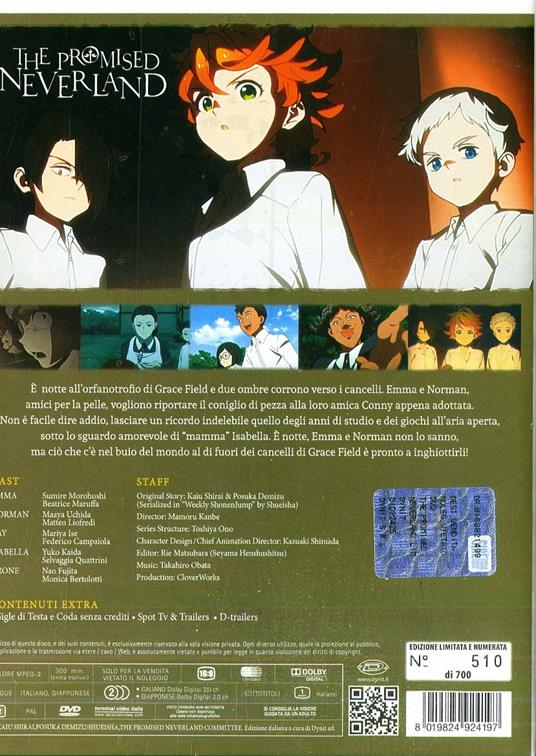 The Promised Neverland #01 Eps.01-12. Limited Edition (3 DVD) di Mamoru Kanbe - DVD - 2