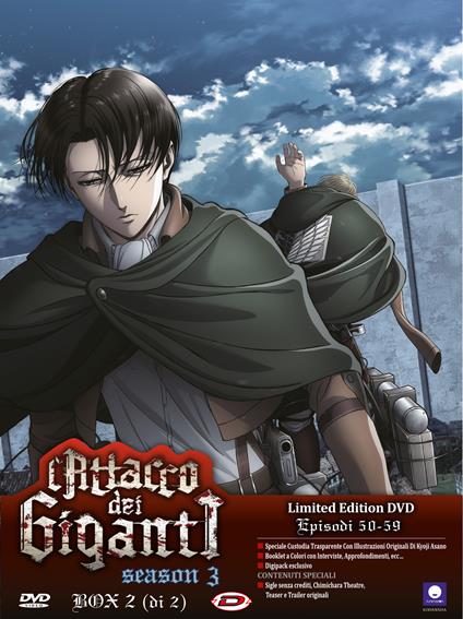 L' attacco dei giganti. Season 03 box #02 eps 13-22. Limited Edition (2 DVD) di Tetsuro Araki - DVD