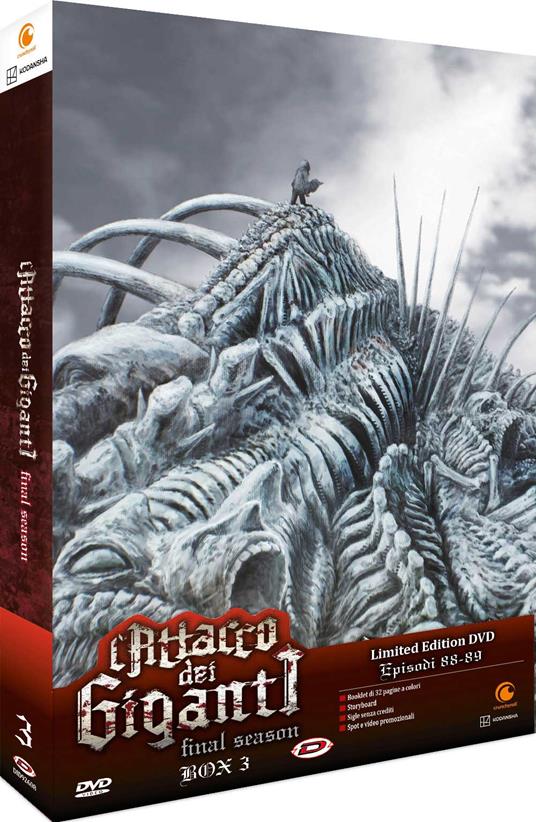 L' Attacco Dei Giganti - The Final Season Box #03 (Eps. 29-30) (Ltd.Edition) di Tetsuro Araki - DVD