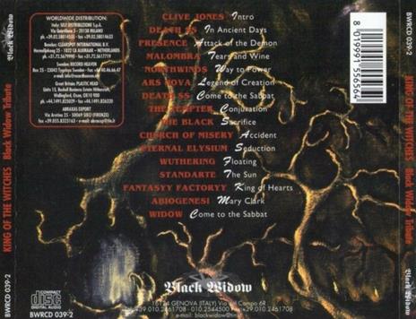 King of the Witches. Black Widow Tribute - CD Audio - 2