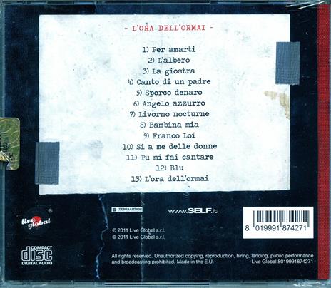 L'ora dell'ormai - CD Audio di Bobo Rondelli - 2