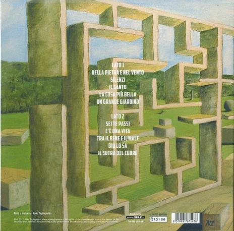 Nella pietra e nel vento (Limited Edition) - Vinile LP di Aldo Tagliapietra - 2