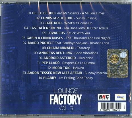 Lounge Factory vol.3 - CD Audio - 2